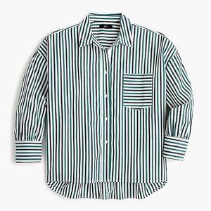 NWT J Crew Oversized Cotton Button Up (HUNG)